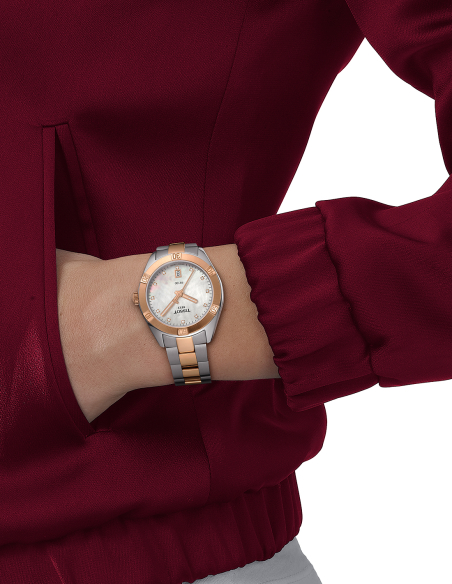 Tissot PR 100 Cuarzo Dama Oro Rosa Diamantes | PR Joyeros
