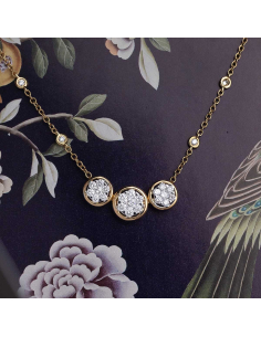 Yellow gold and diamonds necklace - Timeless Glamour | PR Joyeros