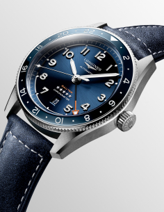 Reloj Longines Spirit Zulu Time Azul: Aventura y Elegancia GMT 2