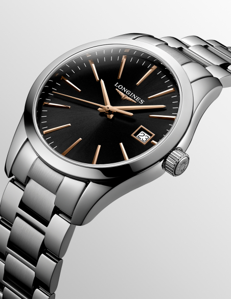 Longines Conquest | Black Dial | Steel | Elegance | PR Joyeros