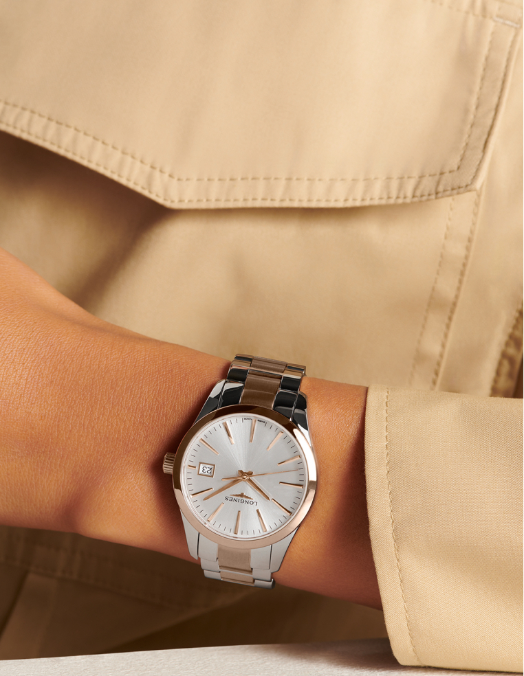 Longines Bicolor | PVD Oro Rosa | Esfera Sol | PR Joyeros