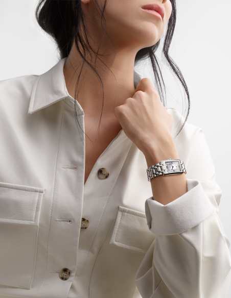 Longines Rectangular | Steel | Minimalist Elegance | PR Joyeros