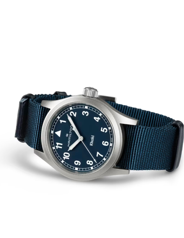 Hamilton Khaki Field Blue | Quartz Military Watch | PR Joyeros