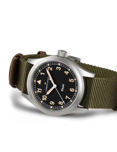 Hamilton Khaki Field Quartz Dark Dial Watch 2