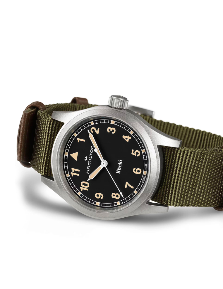 Reloj Hamilton Khaki Field Quartz Esfera Oscura