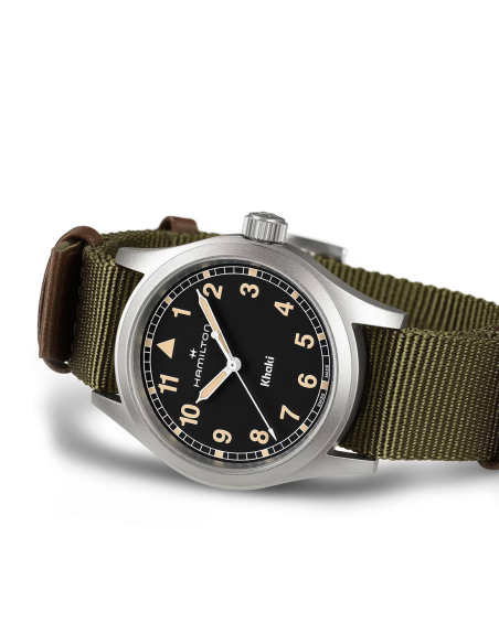 Reloj Hamilton Khaki Field Quartz Esfera Oscura
