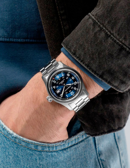 Hamilton Khaki Field Automatic Azul - Reloj Militar 80h