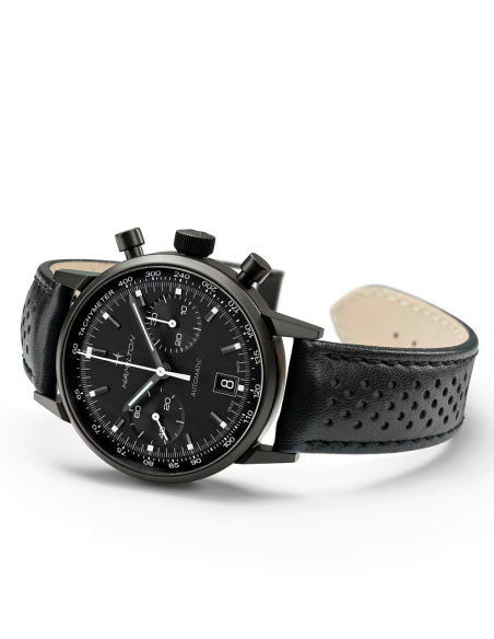 Reloj Hamilton Intra-Matic Negro: Herencia Racing | PR Joyeros