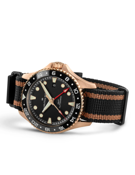 Hamilton Khaki Navy Automatic GMT Bronze | PR Jewellers