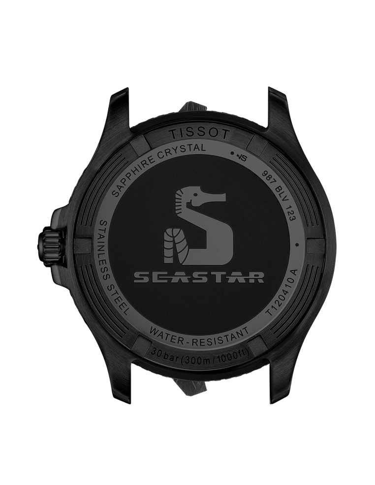 Tissot Seastar 40mm Negro Cuarzo Suizo | PR Joyeros