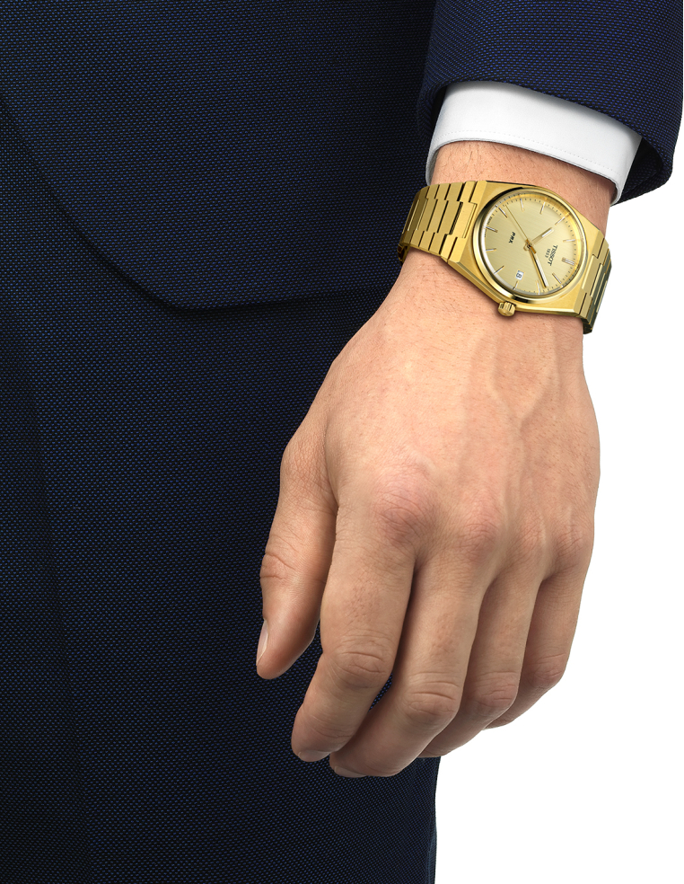 Reloj TISSOT PRX Dorado | Acero PVD Oro 40mm Cuarzo Suizo