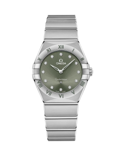OMEGA Constellation 28mm: Matcha Green Dial & Diamonds
