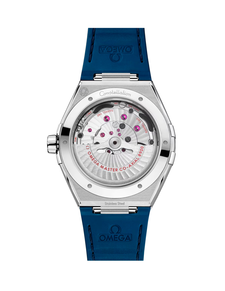 Omega Constellation: Steel Watch with Blue Ceramic Bezel