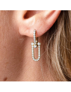 18K Gold Earrings with Diamonds | Elegance and Luxury