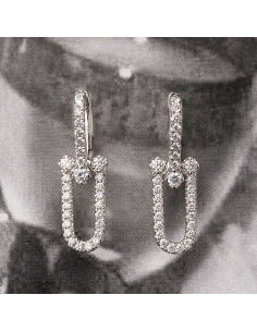 18K White Gold Earrings with Diamonds | Modern Luxury 2