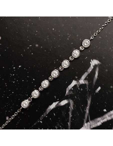 White gold 18K bracelet with brilliant-cut diamonds | PR Jewellers