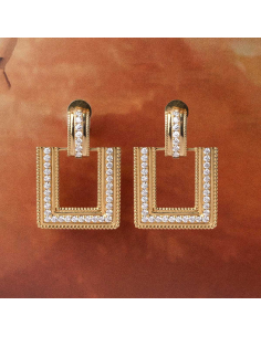 Earrings in 18-carat yellow gold with diamonds | Luxury and elegance