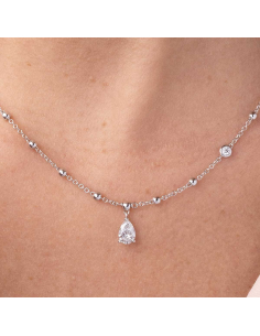 Victoria necklace in white gold and diamonds | PR Joyeros 2