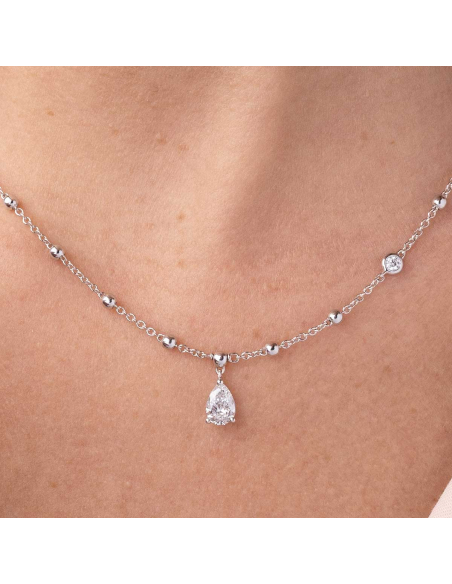 Victoria necklace in white gold and diamonds | PR Joyeros