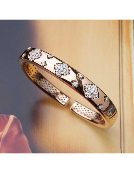 Rose Gold 18 kt Bracelet with Brilliant Diamonds | PR Jewellers