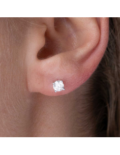 Elegant Diamond Stud Earrings in White Gold | PR Jewelers