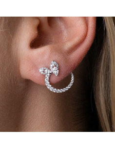 Exclusive 18K white gold earrings with diamonds | PR Jewellers. 2