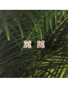 Diamond Flower Earrings: A Floral Touch for Your Bold Style