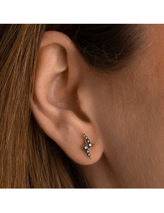 Gold lightning earrings / A Touch of Rebel Elegance 2