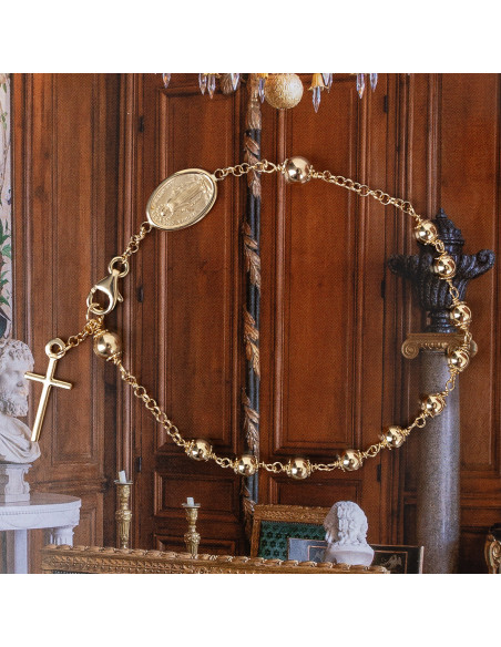 Elegante pulsera "Rosario" Perfecta para cualquier ocasión