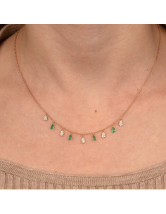 EMERALD AND DIAMOND NECKLACE Timeless elegance and incomparable sparkl 2