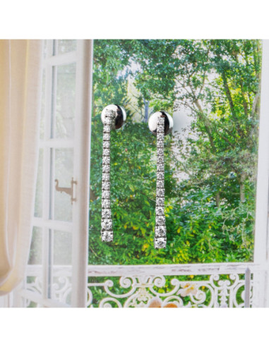 Pendientes de Diamante de Oro Blanco: Elegancia y Sofisticación