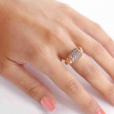 ROSE GOLD RING WITH DIAMONDS