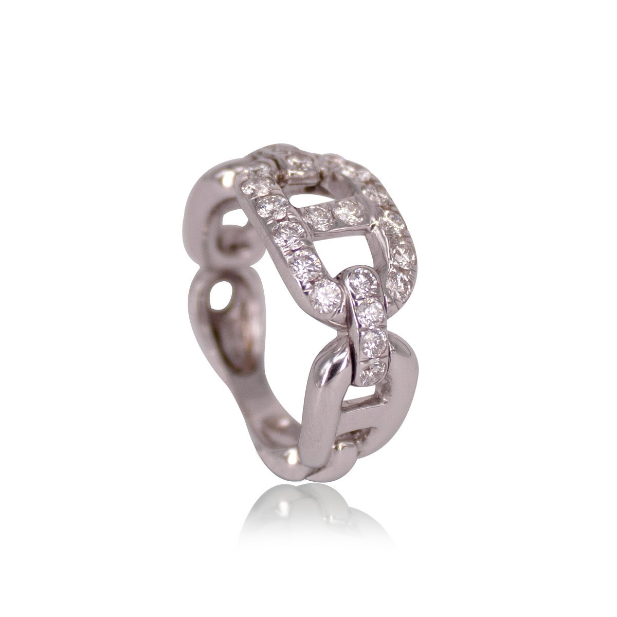 CHAIN WITH DIAMONDS RING