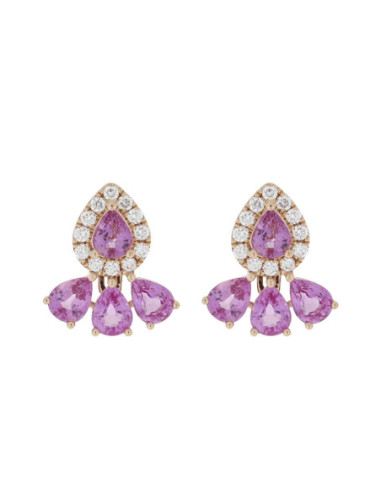 Pendientes de Zafiro Rosa: Elegancia y Personalización | PR Joyeros